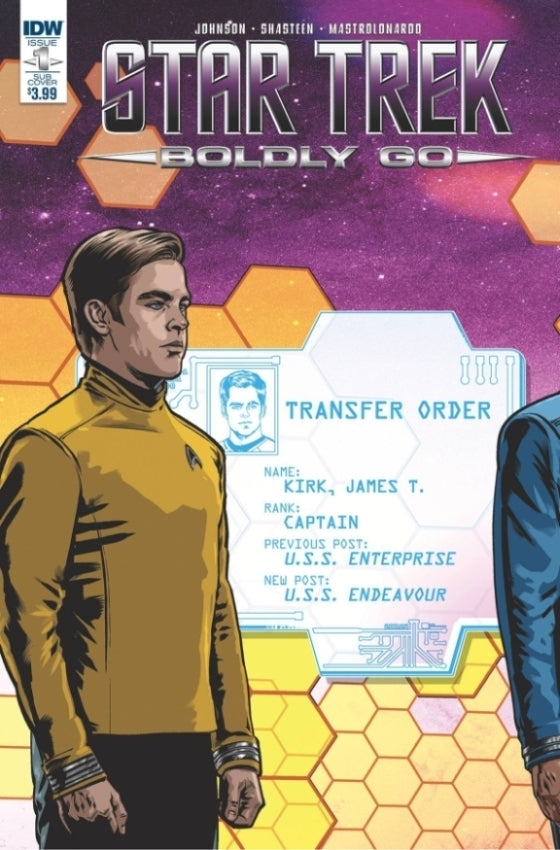 STAR TREK BOLDLY GO #1 SUBSCRIPTION VAR
