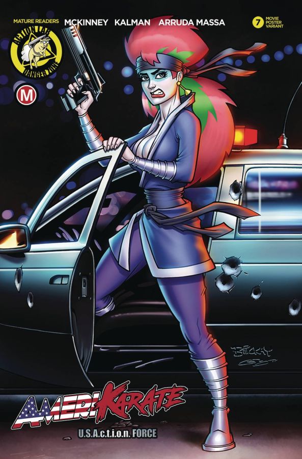 AMERIKARATE #7 CVR B MCKAY MOVIE POSTER (MR)