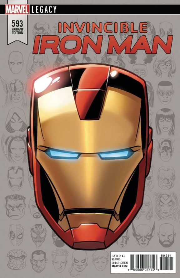 INVINCIBLE IRON MAN #593 LEGACY HEADSHOT VAR LEG