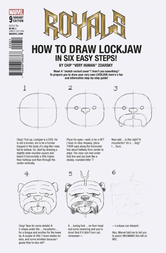 ROYALS #9 ZDARSKY HOW TO DRAW VAR LEG