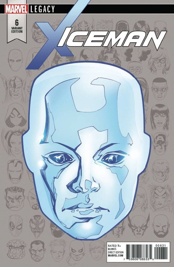 ICEMAN #6 MCKONE LEGACY HEADSHOT VAR LEG