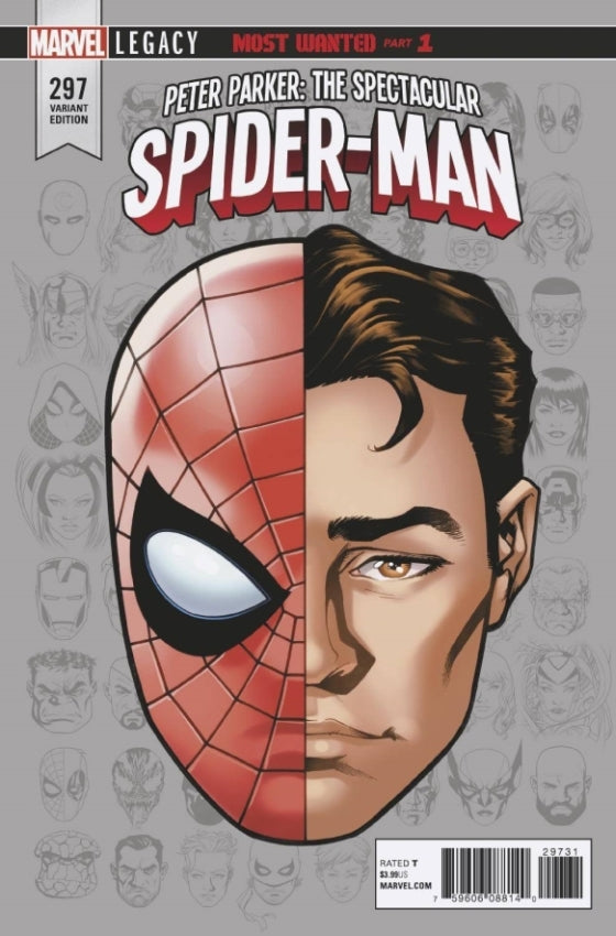PETER PARKER SPECTACULAR SPIDER-MAN #297 LEGACY HEADSHOT VAR