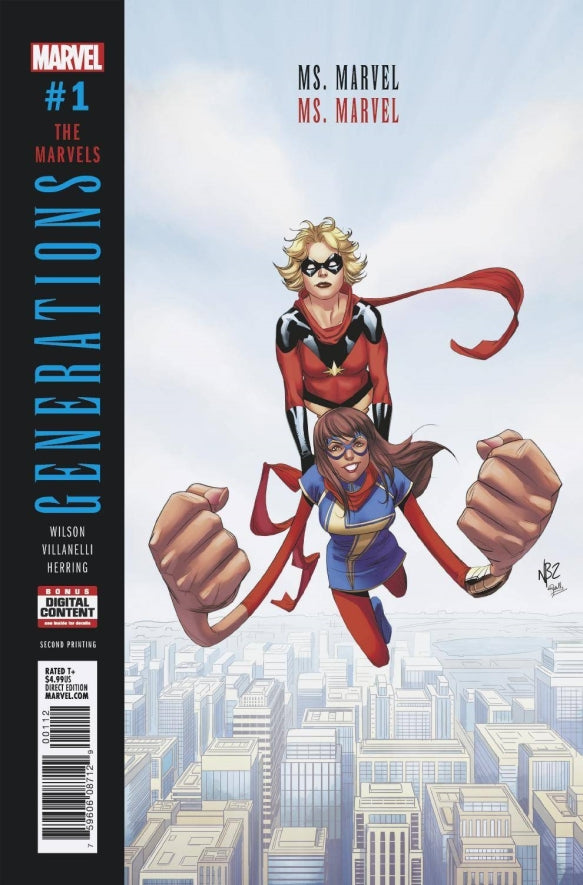 GENERATIONS MS MARVEL & MS MARVEL #1 2ND PTG VAR