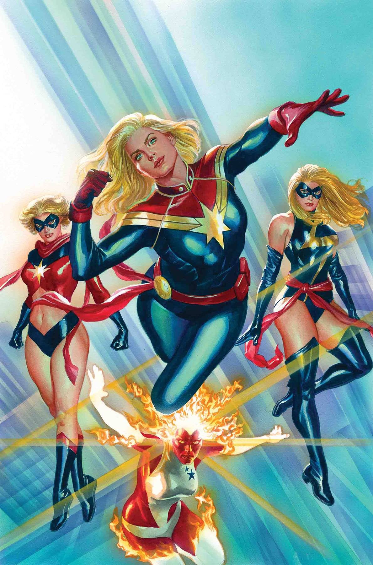CAPTAIN MARVEL POSTER #1 BY ALEX ROSS