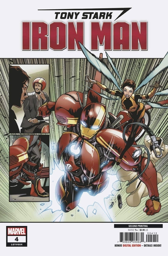 TONY STARK IRON MAN #04 2ND PTG SCHITI VAR