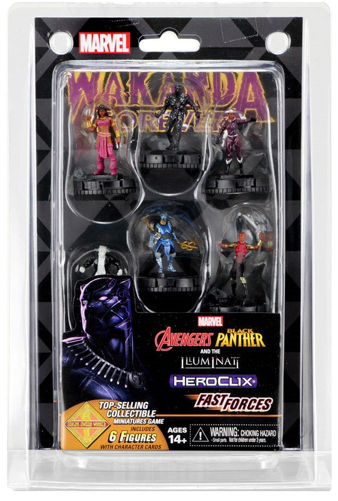 MARVEL HEROCLIX BLACK PANTHER ILLUMINATI FAST FORCES 6PK
