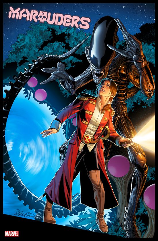 MARAUDERS #17 LARROCA MAVEL VS ALIEN VAR