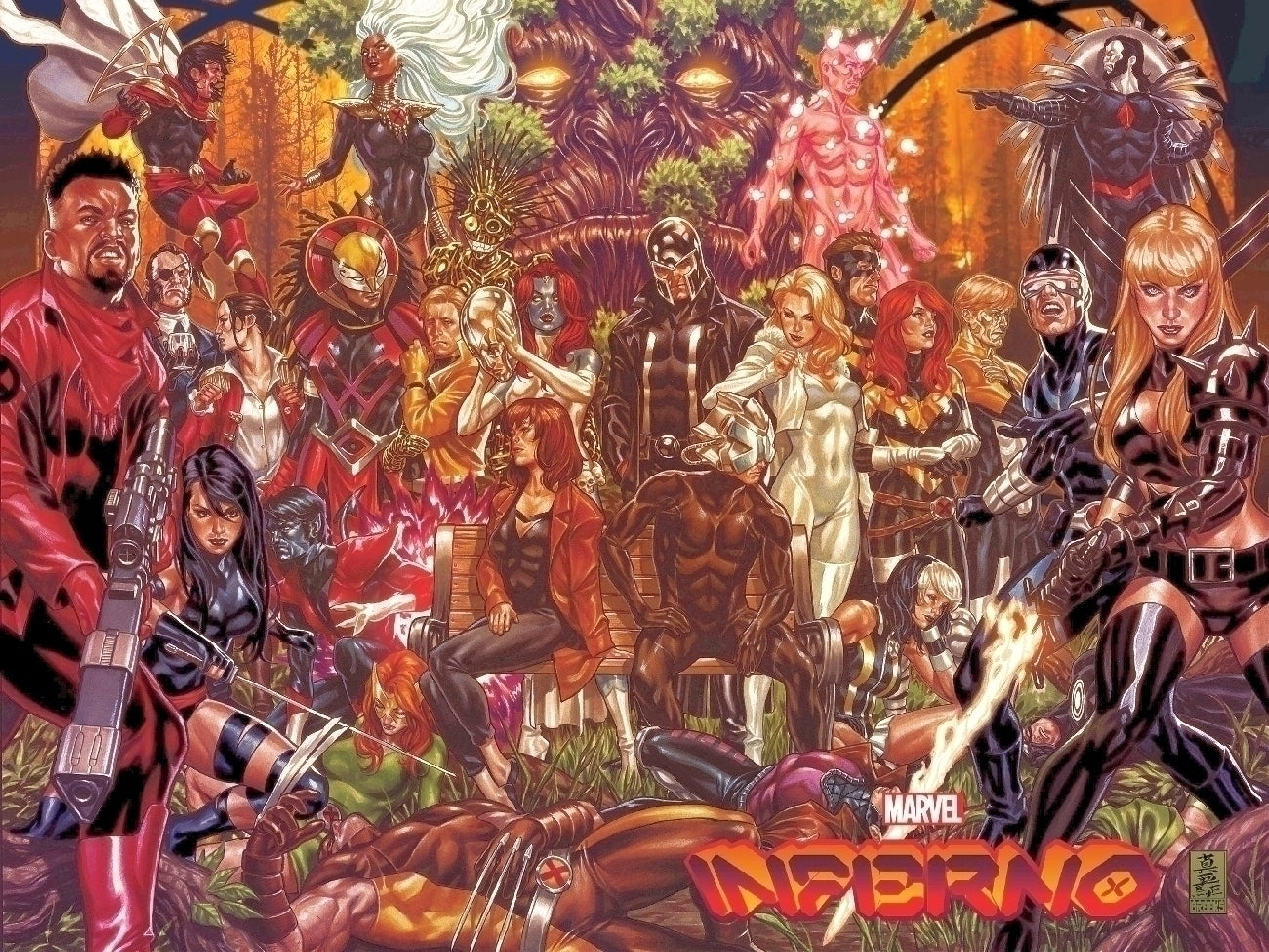 INFERNO #1 (OF 4) BROOKS WRAPAROUND VAR