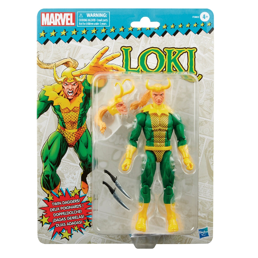 MARVEL LEGENDS RETRO 6IN LOKIACTION FIGURE