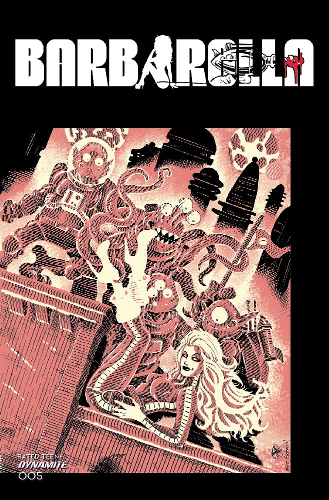 BARBARELLA #5 CVR M FOC BONUS TMNT HOMAGE HAESER