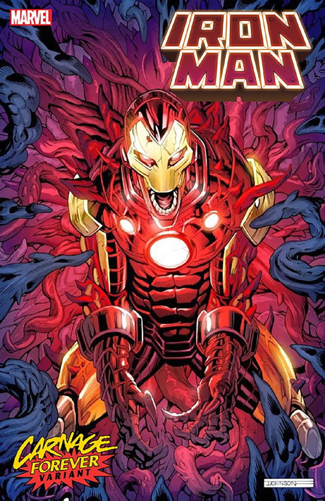 IRON MAN #18 JEFF JOHNSON CARNAGE FOREVER VAR