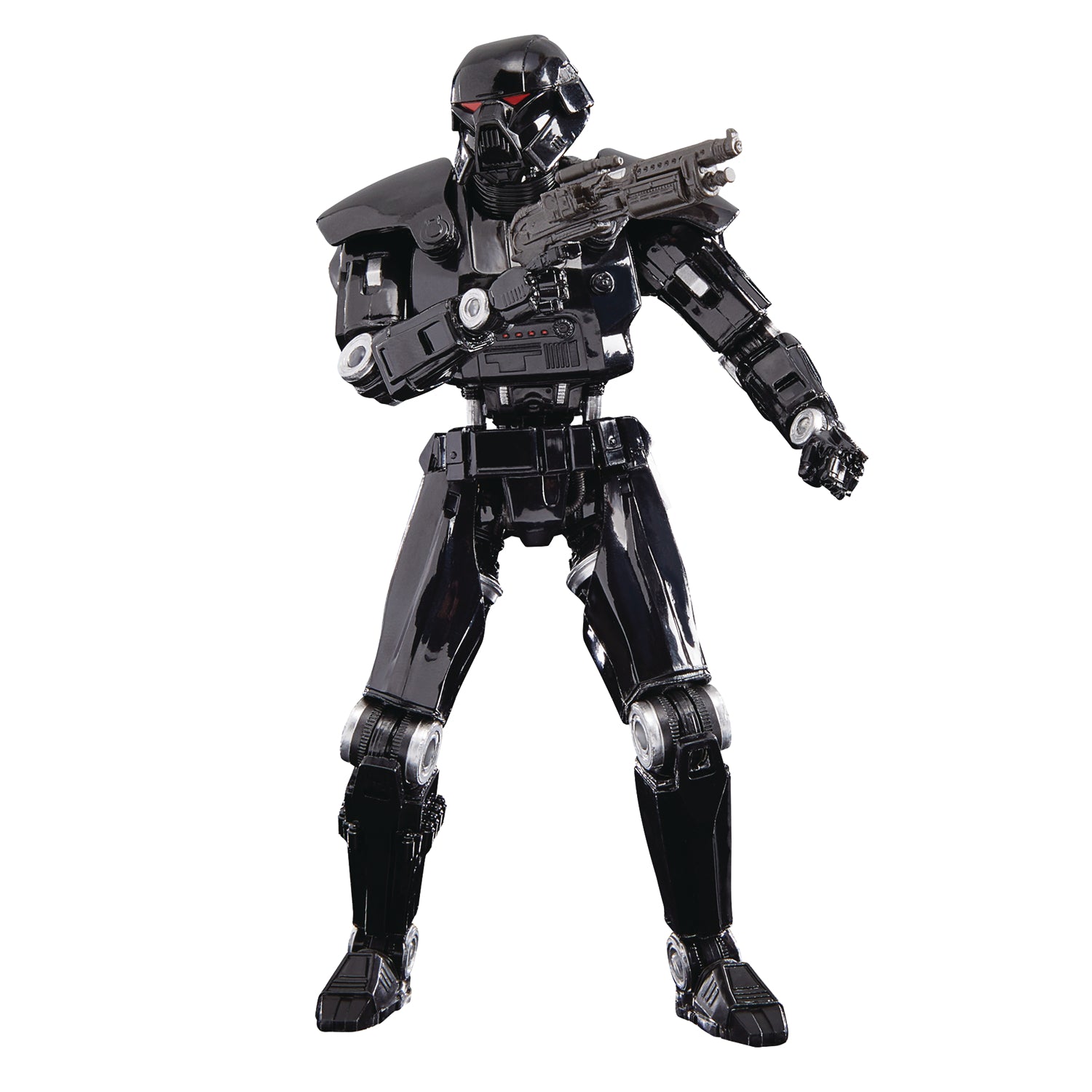 STAR WARS BLACK MANDALORIAN 6IN DARK TROOPER DLX ACT FIGURE