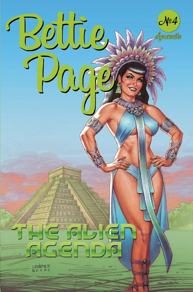 BETTIE PAGE ALIEN AGENDA #4 CVR A LINSNER