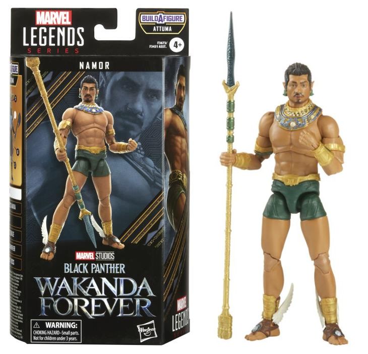 BLACK PANTHER 2 LEGENDS NAMOR6IN ACTION FIGURE
