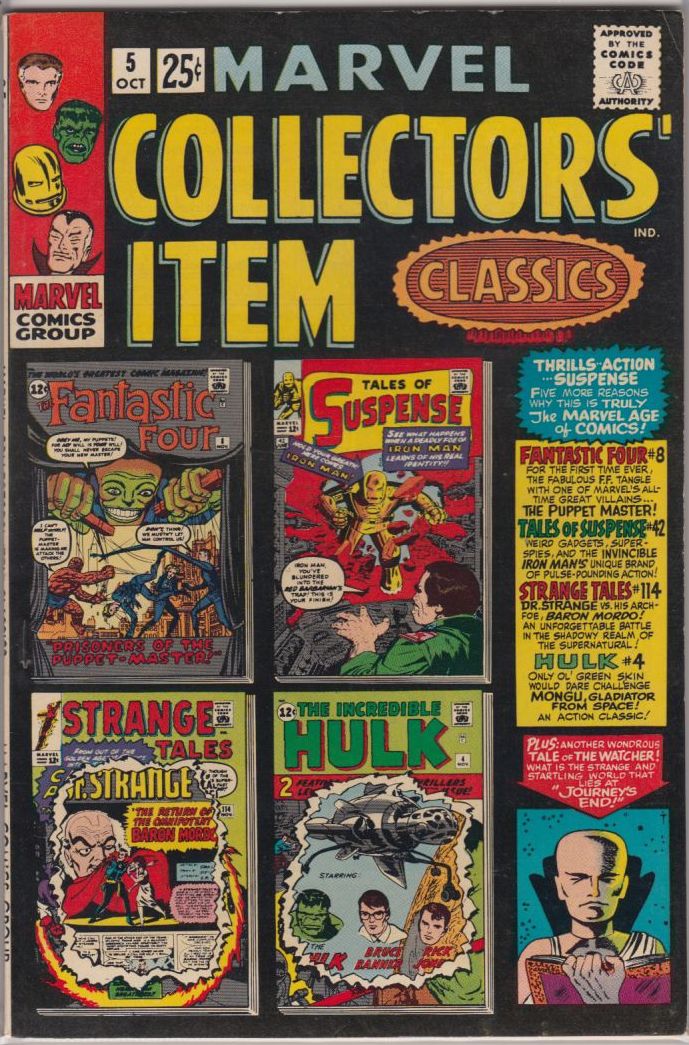 MARVEL COLLECTORS’ ITEM CLASSICS #05 VF+