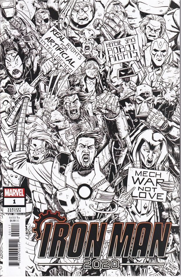 IRON MAN 2020 #1 (OF 6) ROCHE PARTY SKETCH VAR