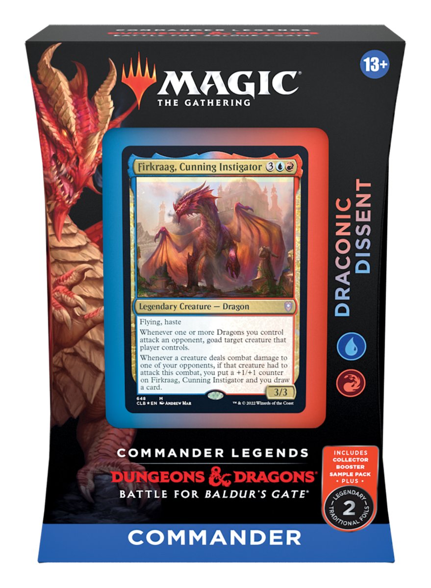 MAGIC THE GATHERING COMMANDER LEGENDS BALDURSGATE COMMAND DECK DRACONIC DIS
