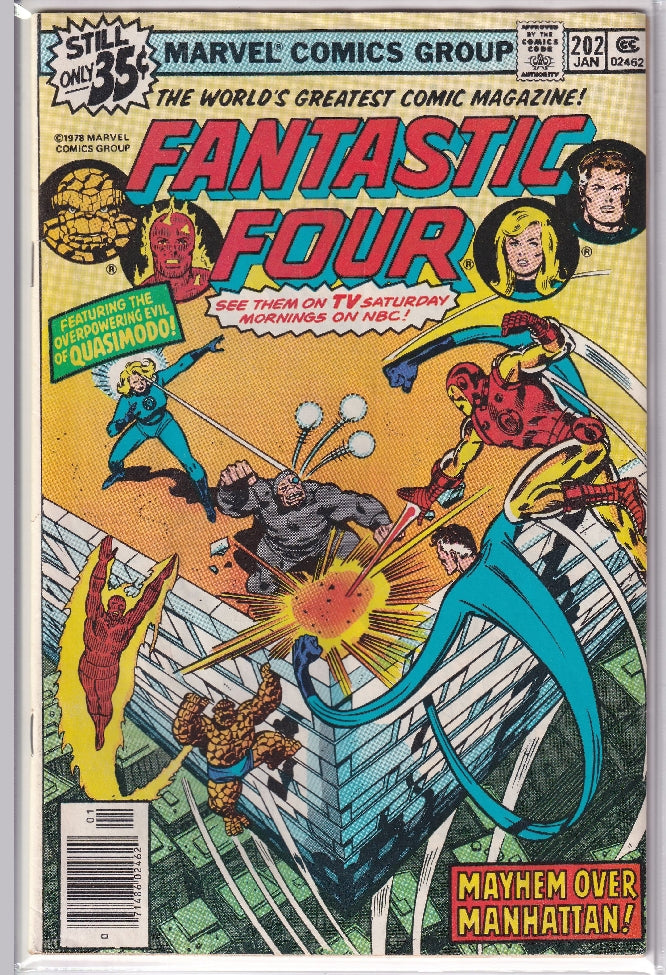 FANTASTIC FOUR (1961) #202 VG