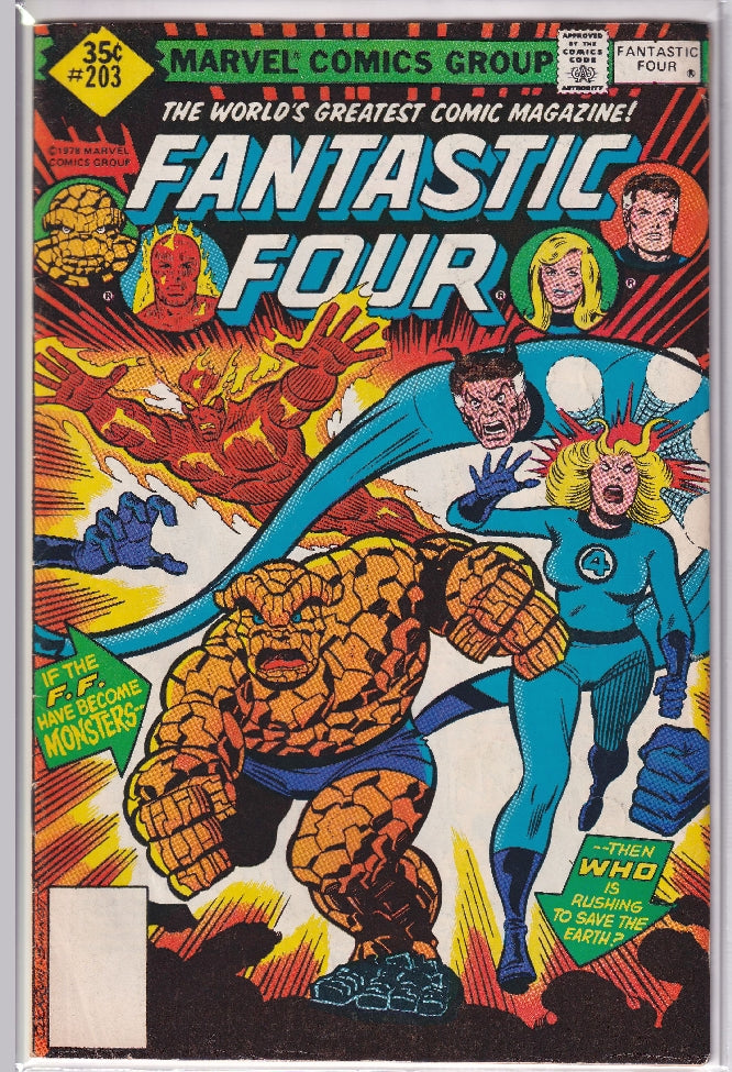 FANTASTIC FOUR (1961) #203 VG/FN