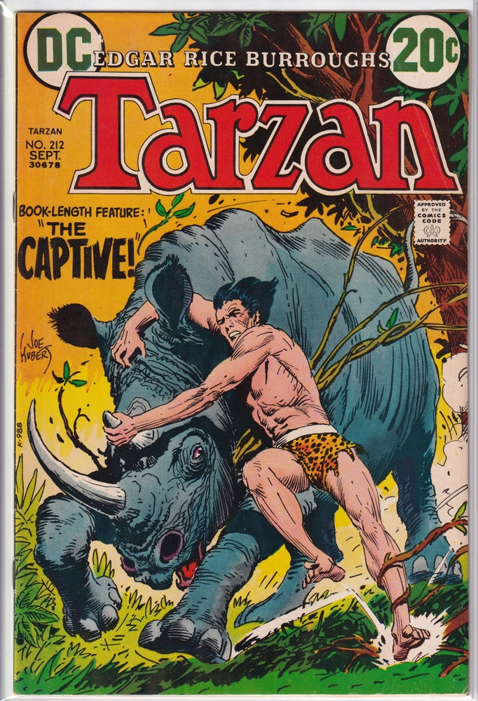 TARZAN (1972) #212 FN+