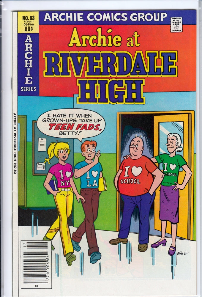 ARCHIE AT RIVERDALE HIGH #83 VF+