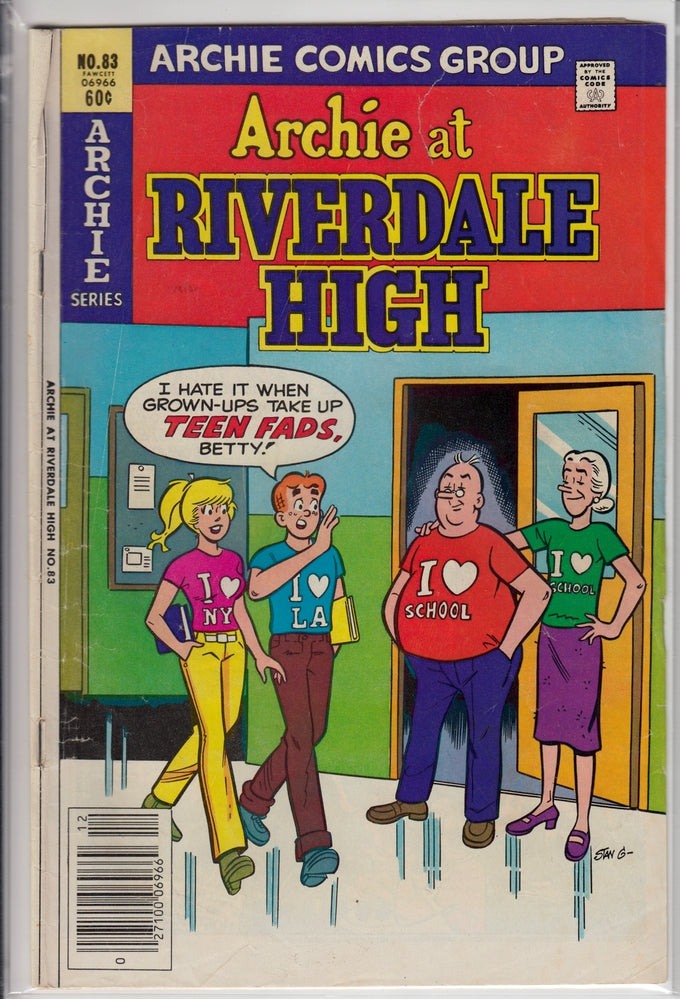 ARCHIE AT RIVERDALE HIGH #83 VG+