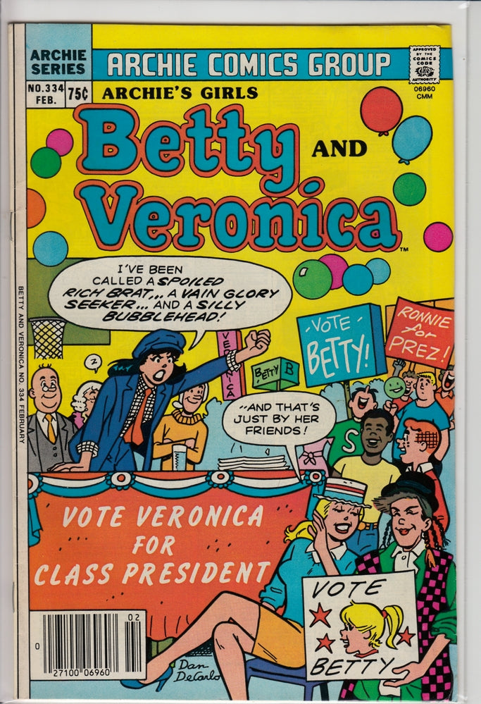 ARCHIE’S GIRLS BETTY & VERONICA #334 FN+
