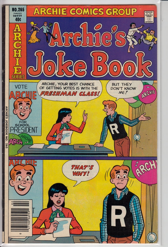 ARCHIE’S JOKEBOOK MAGAZINE #265 FN+