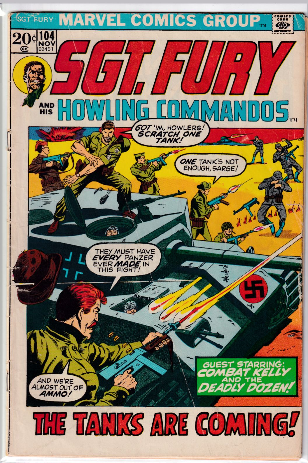 SGT. FURY #104 VG-
