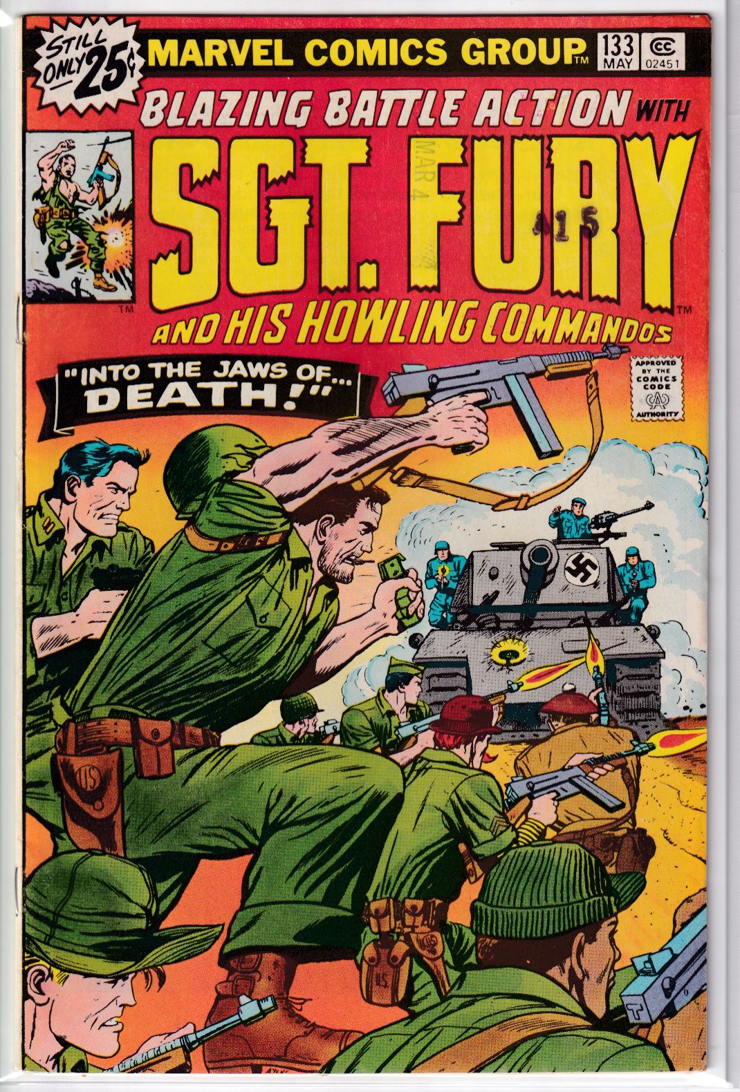SGT. FURY #133 FN/VF