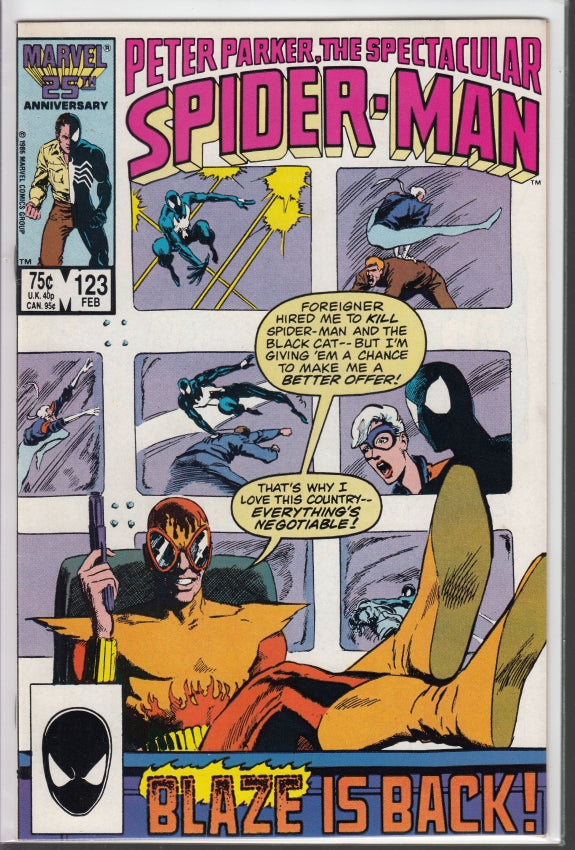 SPECTACULAR SPIDER-MAN (1976) #123 VF+