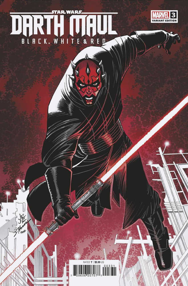 Star Wars: Darth Maul - Black, White & Red #3 John Romita Jr. Variant