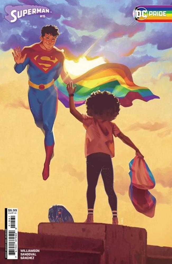 Superman #15 Cover E Angel Solorzano DC Pride 2024 Card Stock Variant (House Of Brainiac)(Absolute Power)