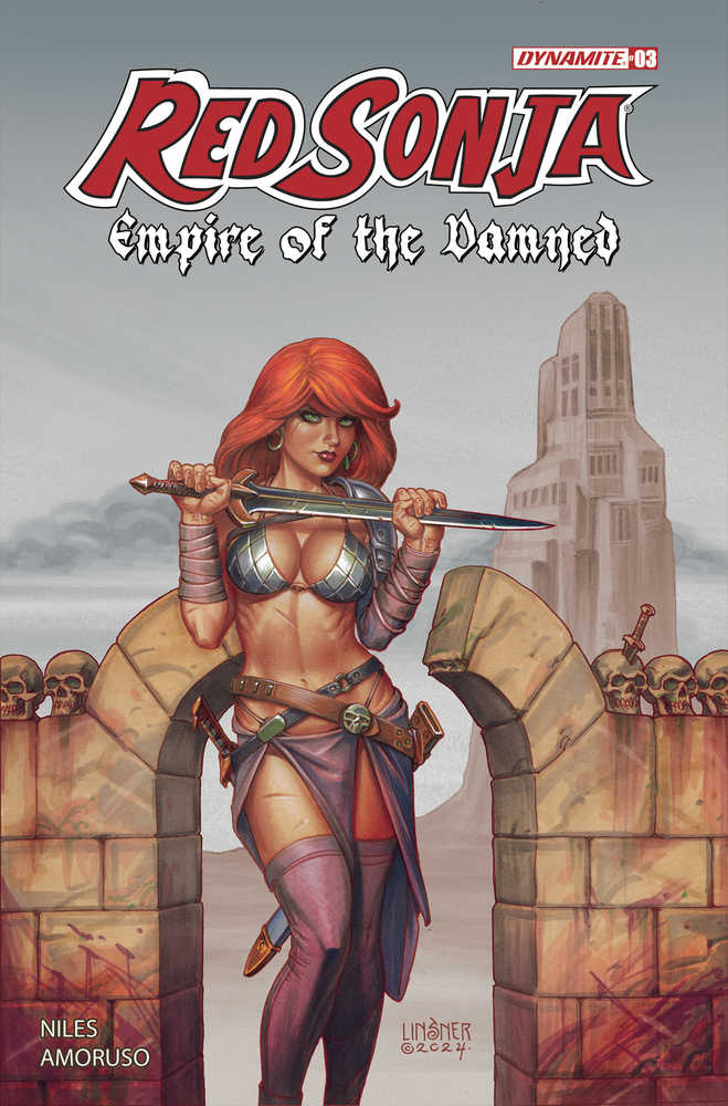 Red Sonja Empire Damned #3 Cover B Linsner