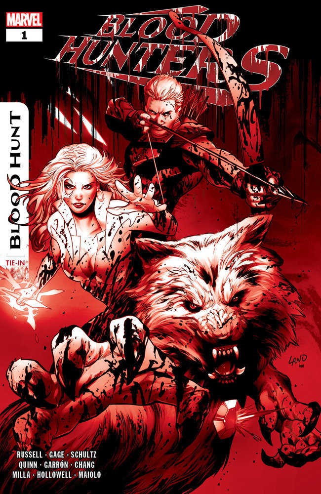 Blood Hunters #1 Greg Land Blood Soaked 2nd Print Variant [Bh]