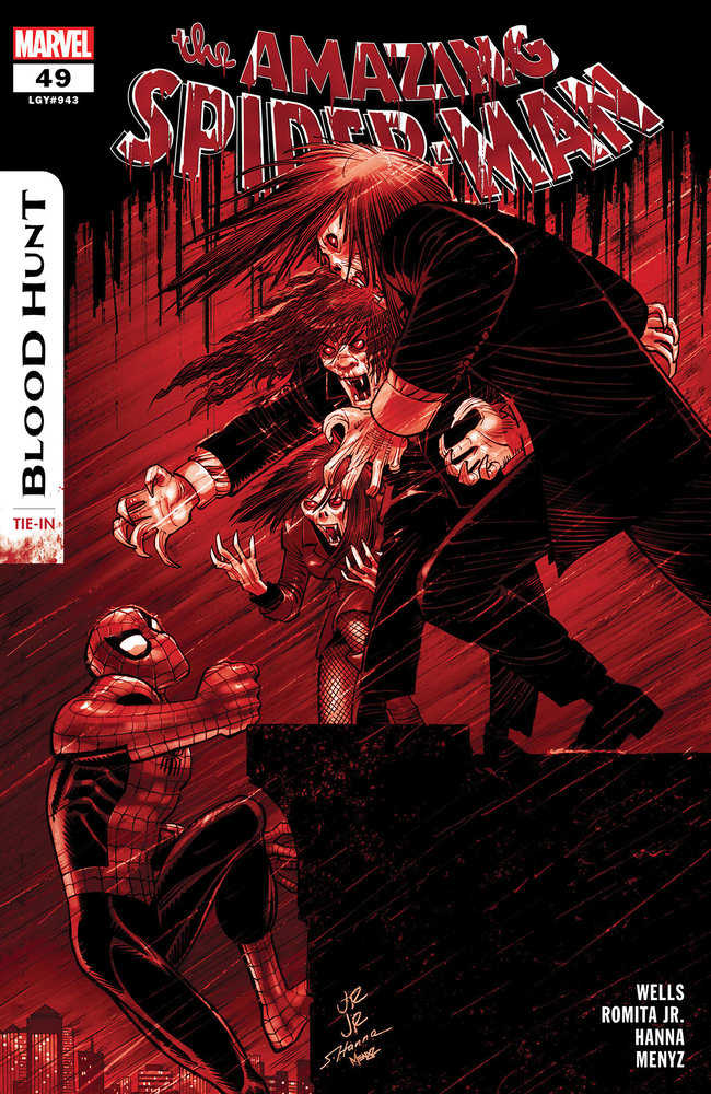 Amazing Spider-Man #49 John Romita Jr. Blood Soaked 2nd Print Variant [Bh]