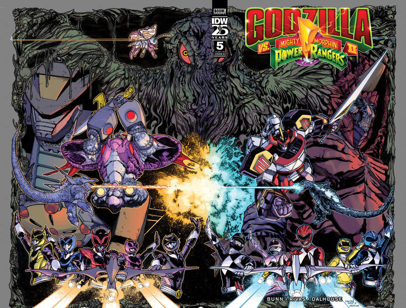 Godzilla vs. The Mighty Morphin Power Rangers II #5 Variant B (Sanchez)