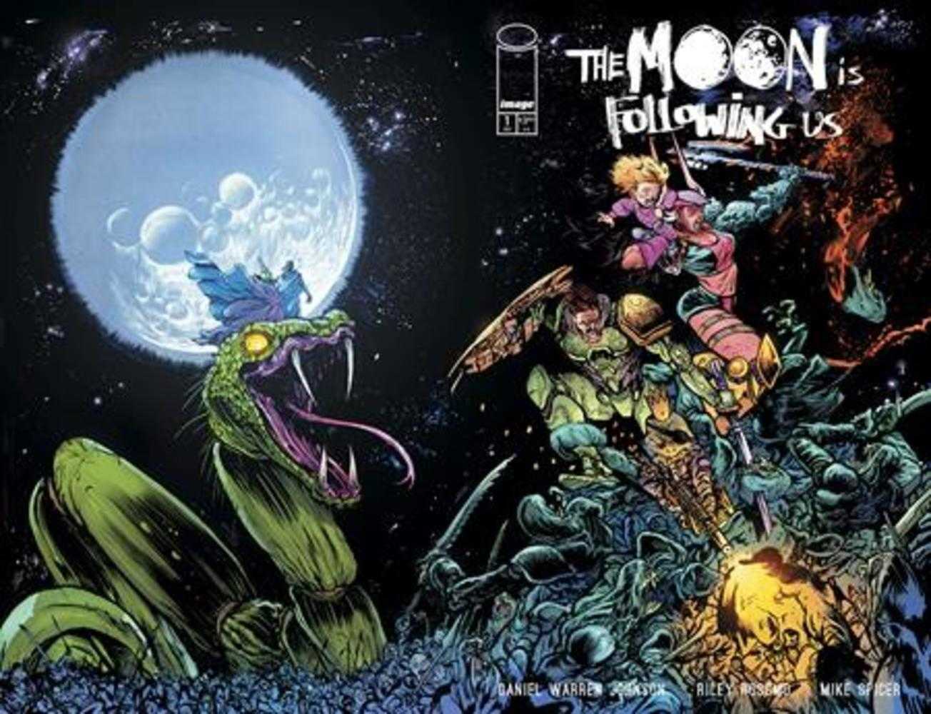 The Moon Is Following Us #1 (Of 10) Cover B Daniel Warren Johnson & Mike Spicer Wraparound Variant