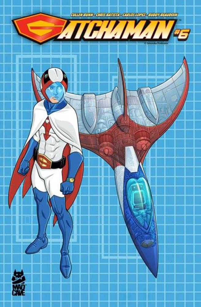 Gatchaman #6 Cover B Chris Batista Blueprint Ken And G-1 Variant