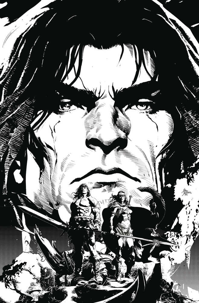 Conan the Barbarian Battle Blackstone #4 (Of 4) Foc Deodato Black & White