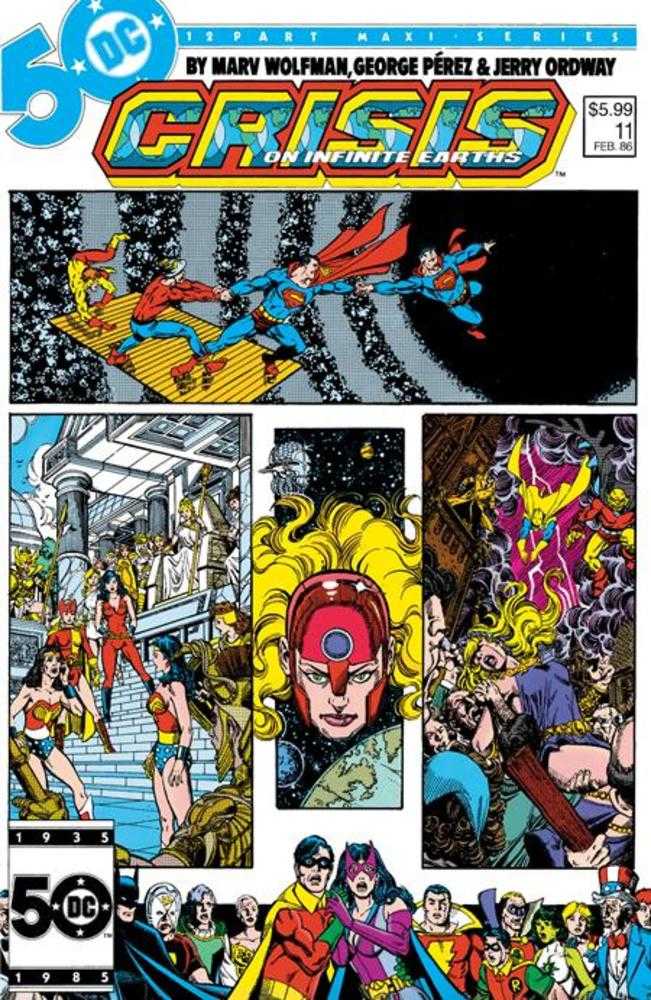 Crisis On Infinite Earths #11 Facsimile Edition Cover B George Perez Foil Variant