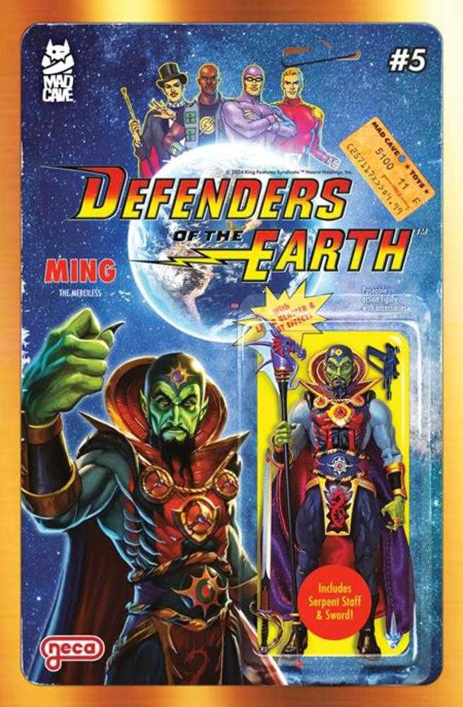 Defenders Of The Earth #5 (Of 8) Cover B Djordje Djokovic Action Figure Variant