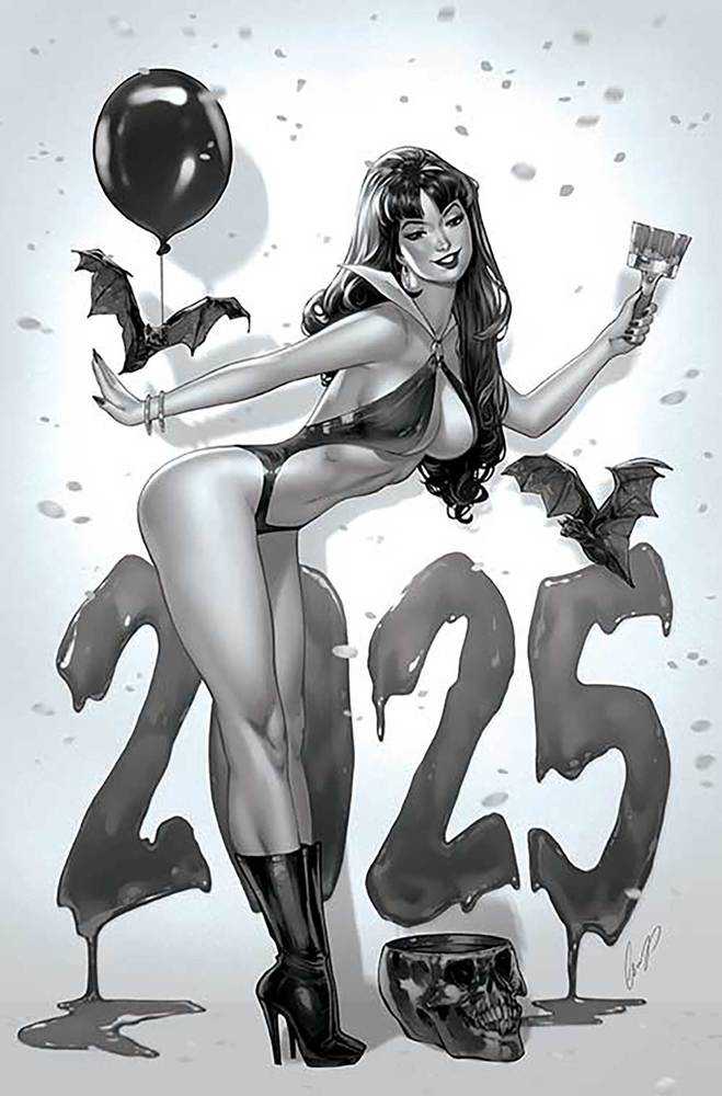 Vampirella #675 Cover Q 7 Copy Foc Variant Edition Chatzoudis Black & White Virgin