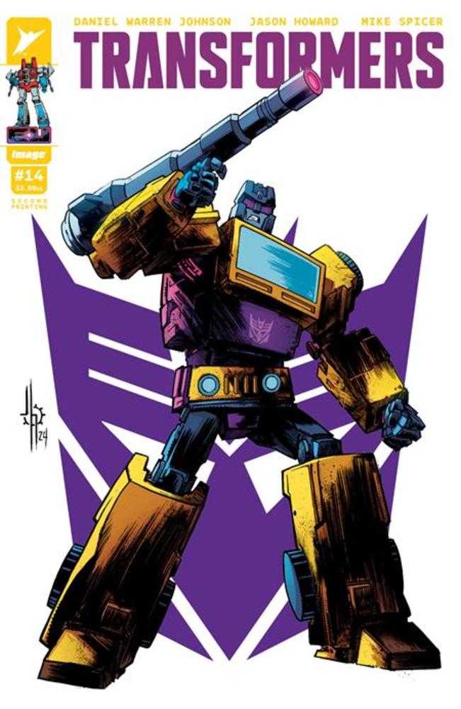 Transformers #14 2nd Print Cover B Jason Howard Decepticon Swindle Variant