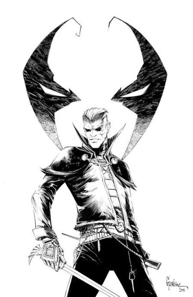 Spawn The Curse Of Sherlee Johnson #5 Cover C Jonathan Glapion Black & White Full Art Variant