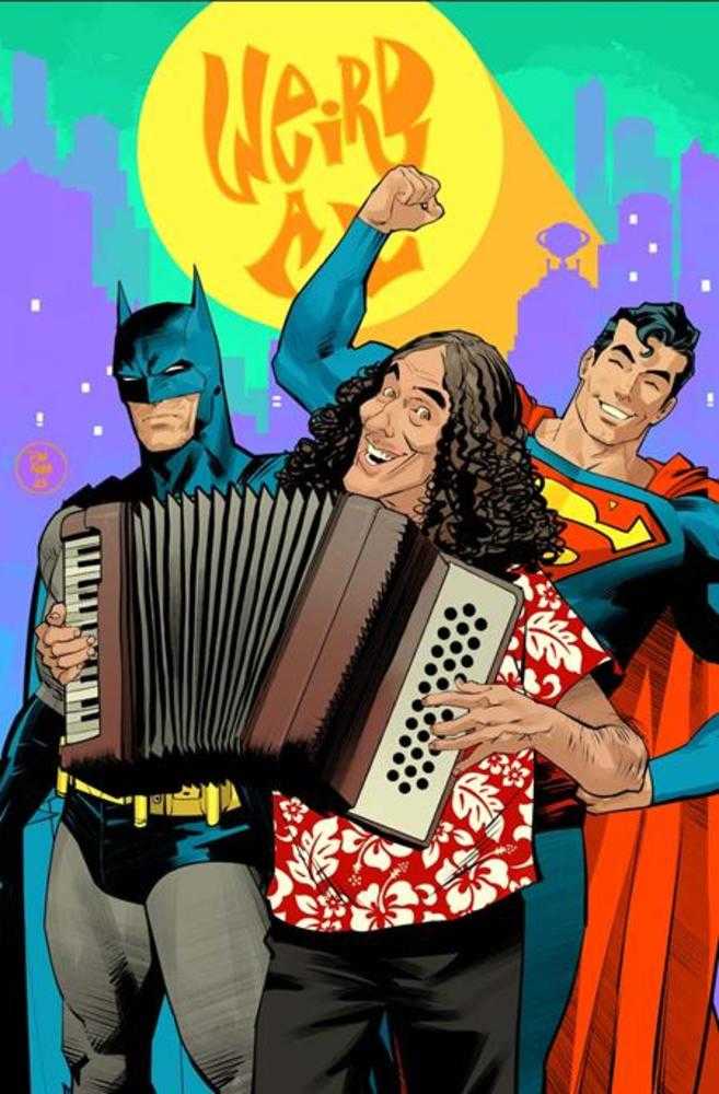 Batman Superman Worlds Finest #50 Cover G Dan Mora Weird Al Yankovic Cameo Card Stock Variant