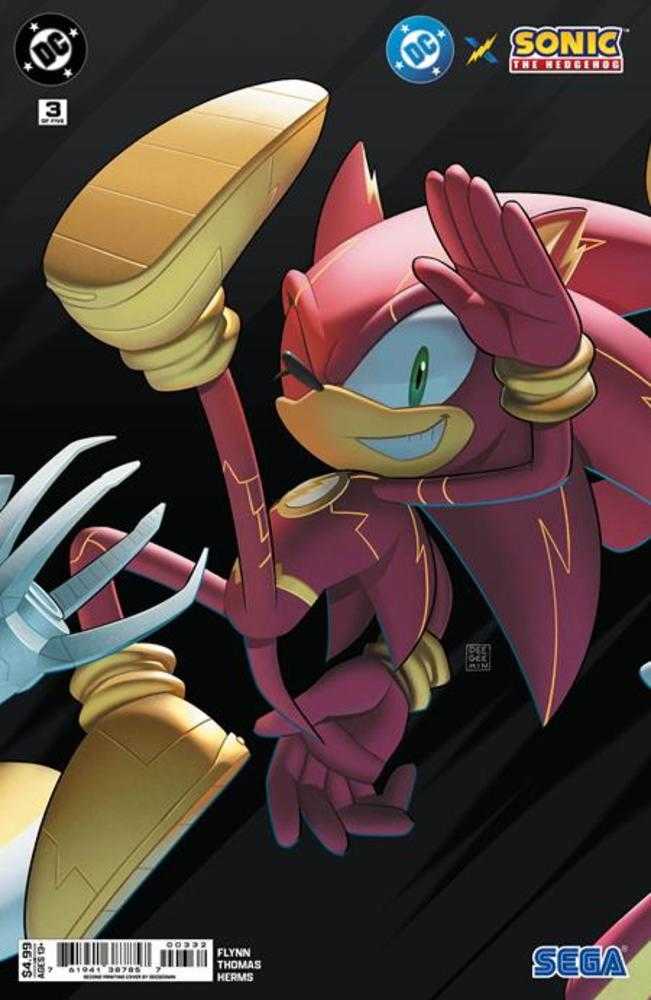 DC X Sonic The Hedgehog #3 (Of 5) 2nd Print Deegeemin Connecting