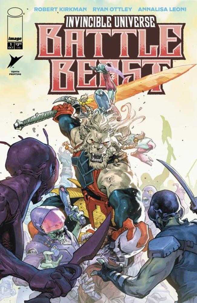 Invincible Universe Battle Beast #1 10th Printing Cover D Jerome Opena & Neeraj Menon Variant