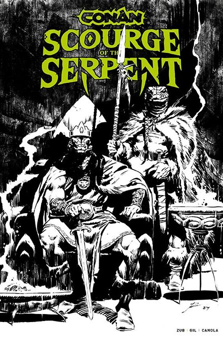 Conan The Barbarian Scourge Of The Serpent #1 (Of 4) Cover J  Roberto De La Torre Local Comic Shop Day Exclusive Inks Wraparound Variant (Mature)