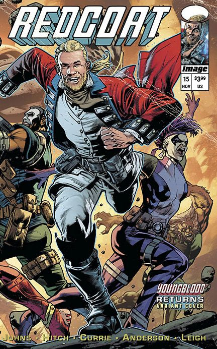 Redcoat #15 Cover D Bryan Hitch Youngblood Team Up Wraparound Variant